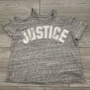 EUC Justice Active S/S Cold Shoulder Top